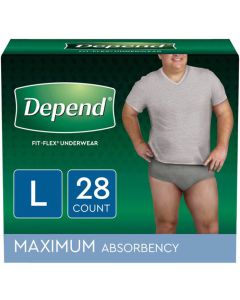 Depend Fit-Flex for Men, Maximum  Adult Incontinence Pullup Diaper