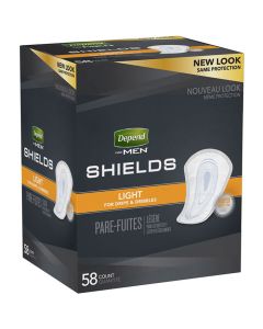 Depend Shields for Men Adult Incontinence Bladder Control Pad